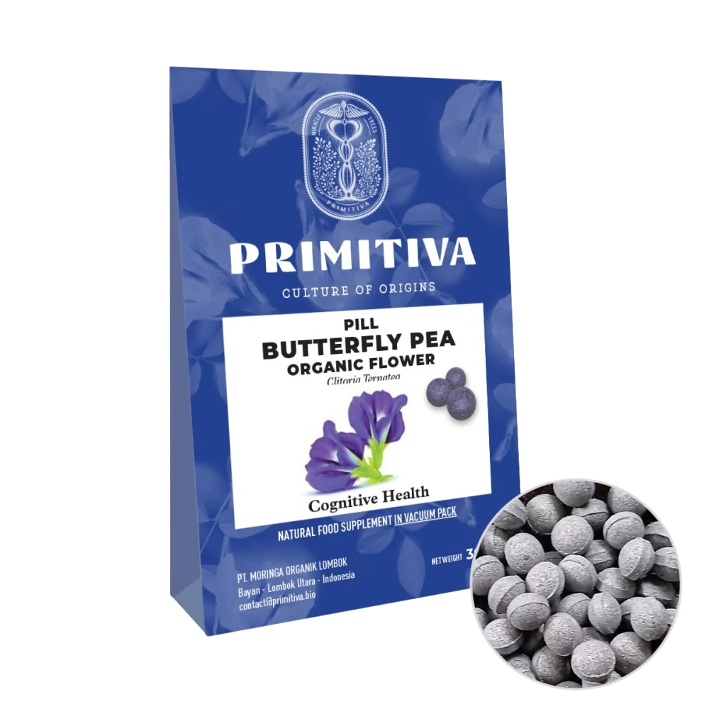 Butterfly Pea sleeve, vacuum-packed